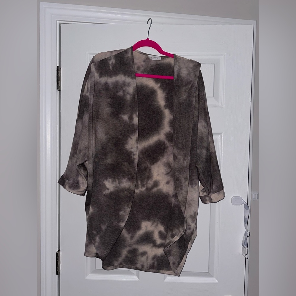 Tie Dye Dolman Cardigan